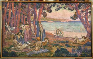 Bathers by the Sea, 1907-08dani af Théo van Rysselberghe