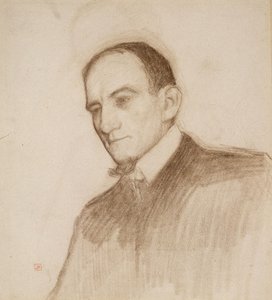 Portræt af Félix Fénéon af Théo van Rysselberghe