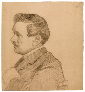 Portræt af Maurice Maeterlinck af Théo van Rysselberghe