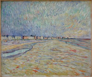 Huse på stranden I af Theo von Brockhusen