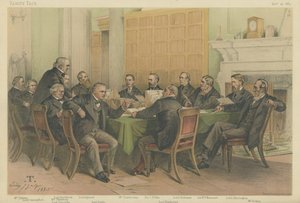 Rådet for kabinettet 1883 af Theobald Chartran
