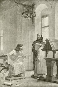 Uddannelsen af Louis IX (dybtryk)
