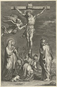Kristus på korset Scener fra Det Gamle og Nye Testamente (serietitel) Breviarium romanum (serietitel) af Theodoor Galle (possibly)