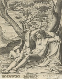 Sovende Venus og Amor