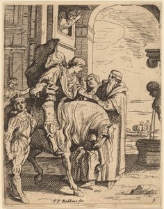 Den fortabte søn siger farvel til sin far af Theodoor van Thulden after Sir Peter Paul Rubens