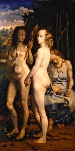 Die Parzen (De tre skæbner) (olie på panel)