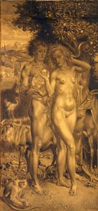 The Three Ages of Life- venstre panel af Theodor Baierl