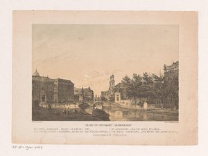 Deventer Houtmarkt og Muidergracht i Amsterdam Deventer Houtmarkt Muidergracht (titel på objekt) af Theodor Brüggemann