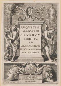 Titelside for Agostino Mascardi, Silvarium Libri IV af Theodor Galle after Sir Peter Paul Rubens