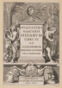 Titelside for Agostino Mascardi, Silvarium Libri IV af Theodor Galle after Sir Peter Paul Rubens