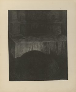 Illustration hentet fra bogen Svartedauen af ​​Kittelsen, Th. og udgivet af L.E. Tvedte (nej, 1901) af Theodor Kittelsen
