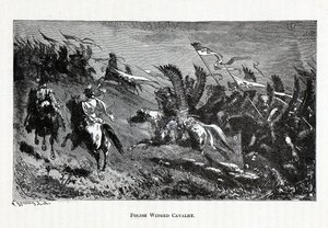 Polsk bevinget kavaleri, 1882 af Theodor Knesing