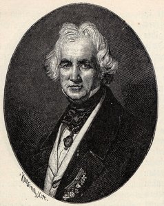 Portræt af billedhuggeren Christian Daniel Rauch 1777-1857. af Theodor Knesing