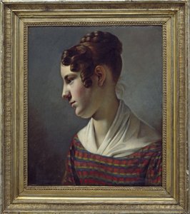 portræt af en pige af Theodor Leopold Weller
