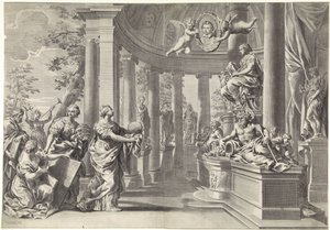 Allegorisk repræsentation: visdommens tempel (Sapienta)