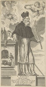 H. Albinus van Angers Sankt Albinus. Biskop og skriftefader (titel på objekt)
