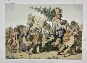 Sankt Nikolaus omgivet af børn af Theodor Mintrop