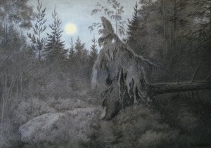Uhyggelig, kravlende, raslende, travle af Theodor Kittelsen