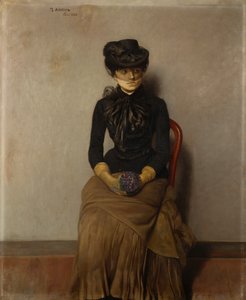 I venteværelset, Paris af Theodor Kittelsen