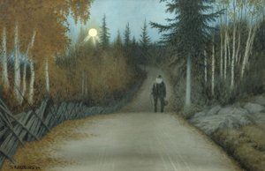 På vej hjem af Theodor Kittelsen