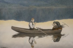 Over hav og flod af Theodor Kittelsen