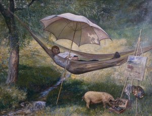 Selvportræt af Theodor Kittelsen