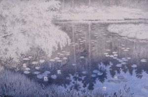 Der ligger en dam i Svartebudale af Theodor Kittelsen