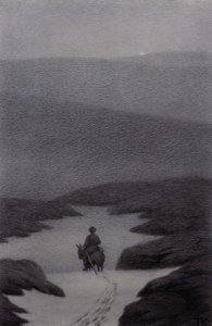Ja, jeg ser noget langt langt væk sagde drengen, det glitrer af Theodor Kittelsen