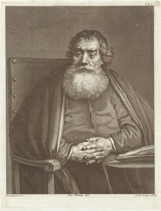 Siddende mand med skæg af Theodor Vercruys