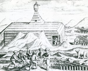 Bjørnejægere, illustration fra 