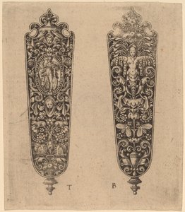Ornament til knivskaft af Theodor de Bry