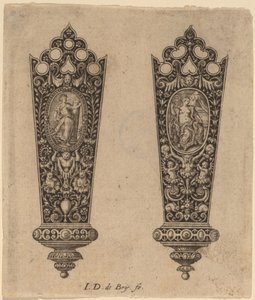 Ornament til knivskaft af Theodor de Bry