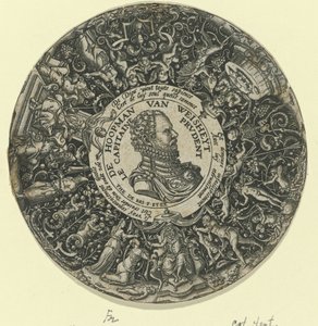 Portræt af William I, Prins af Orange De Hoopman van Weisheyt / Le Capitaine Prudent (titel på objekt) af Theodor de Bry