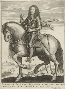 Portræt af Charles II, konge af England af Theodor van Merlen (II)