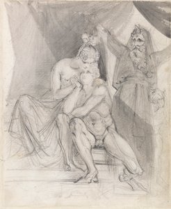 Prospero ser på Ferdinand og Miranda