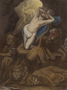 Daniel i løvenes hule (ætsning)