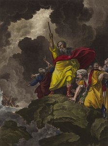 Moses krydser Det Røde Hav (ætsning)