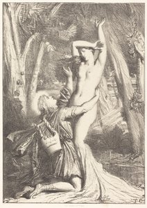 Apollon og Dafne af Théodore Chassériau