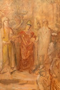 Jødisk bryllup i Constantine, skitse af Theodore Chasseriau