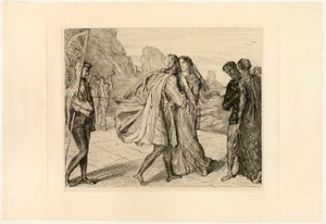 O My Fair Warrior!, tallerken fem fra Othello af Théodore Chassériau
