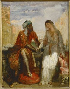 Othello og Desdemona i Venedig ... af Théodore Chassériau