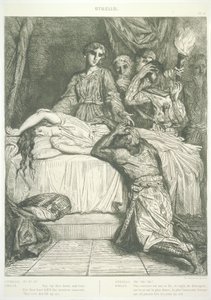 Tavle 14 (Akt V, scene II), fra Othello: Femten raderinger af Théodore Chassériau