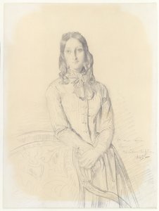 Portræt af Madame Gabrielle Marcotte de Quivières af Théodore Chassériau