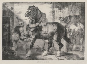 En fransk hovslagersvend af Theodore Gericault