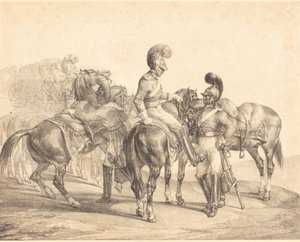 En gruppe livreddere af Theodore Gericault