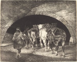 Adelphi Wharf af Theodore Gericault