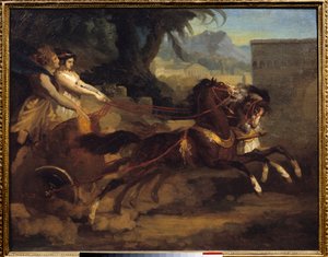 Gammelt tankræs Maleri af Theodore Gericault (1791-1824) 1808 dim.0,63x0,79 m Rouen, Musee des Beaux Arts af Theodore Gericault