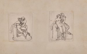 Antiope skændet af Jupiter i skikkelse af en satyr af Theodore Gericault