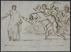 Mordet på Tiberius af Theodore Gericault