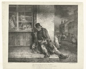 Tigger Medlidenhed over en fattig gammel mands sorger! (titel på objekt) Forskellige emner trukket til livet (serietitel) Forskellige emner hentet fra livet (serietitel) af Theodore Gericault